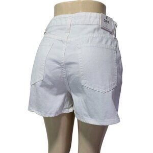 OAT New York High Rise Mom Fit Short White Women's Size 29 (30 Waist)